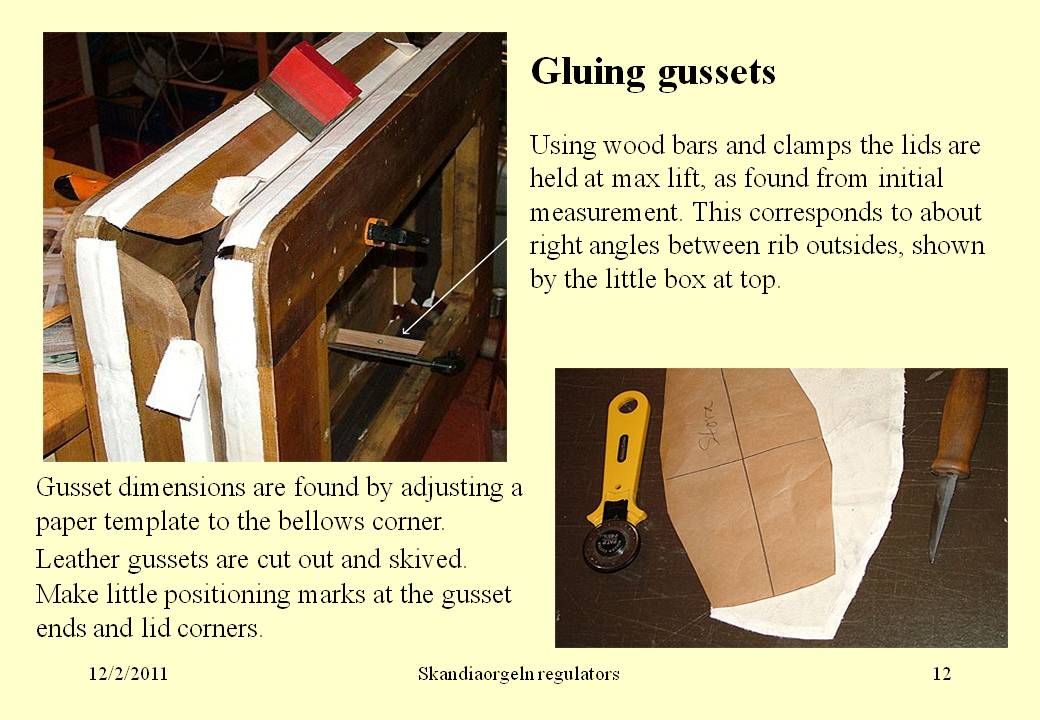 measuring
      gussets