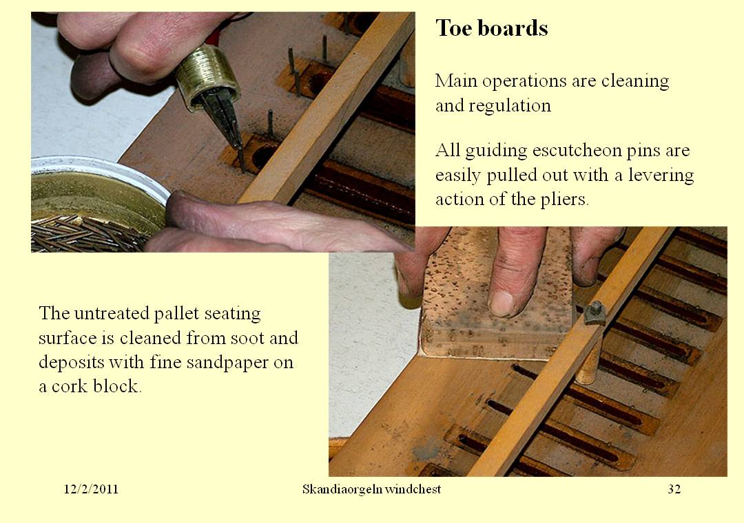 toe board
      cleaning